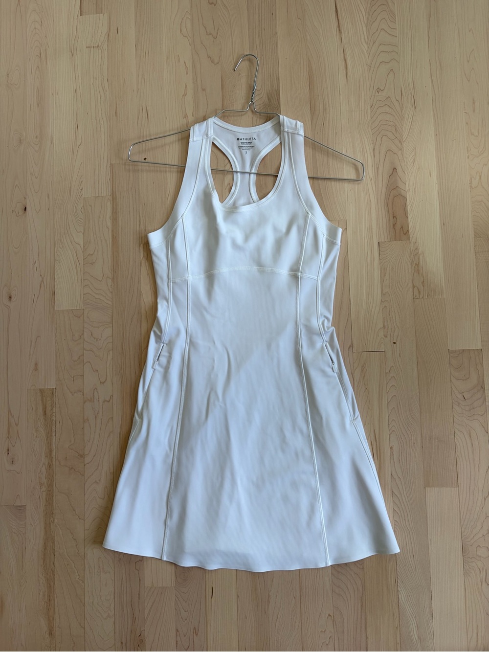 Athleta White Levitate Tank Dress - Size S - Picture 3 of 9